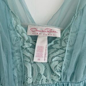 Oscar De La Renta Slip dress blue vintage